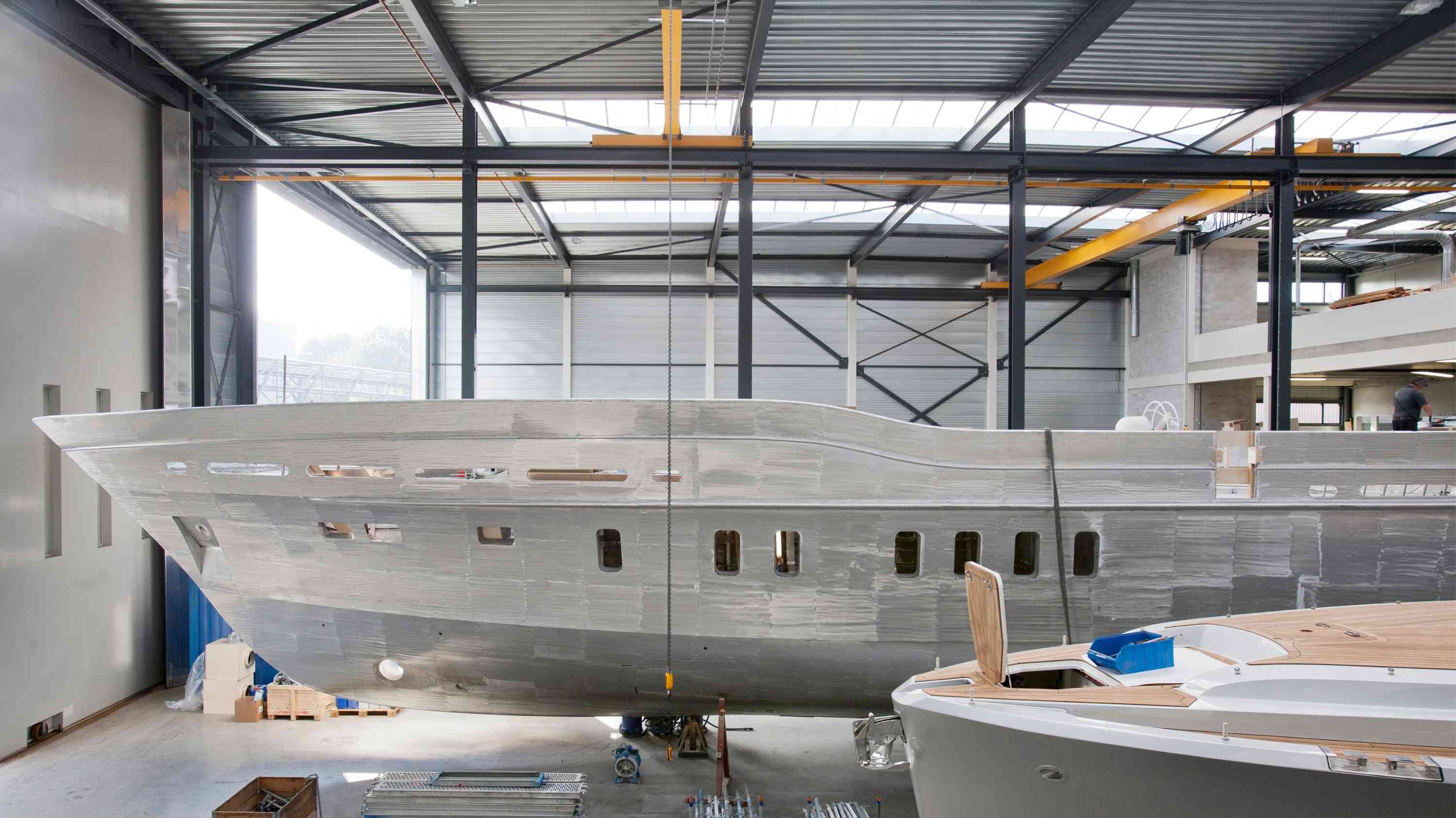 Artistic close-up of a carbon fiber helm detail